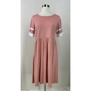 Orange Creek Casual Short Sleeve Scoop Neck Dress